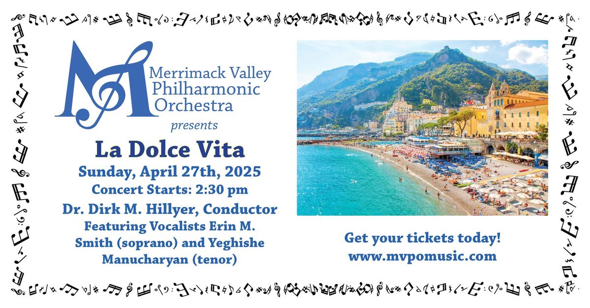 La Dolce Vita with the Merrimack Valley Philharmonic Orchestra