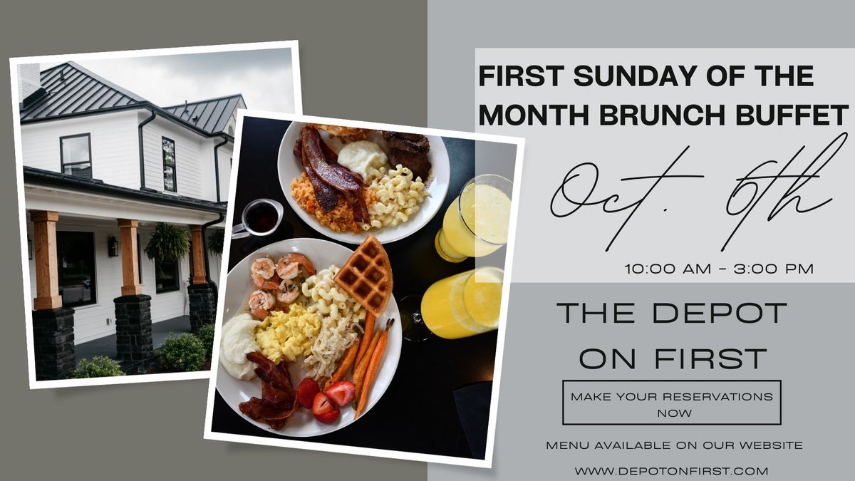 October - First Sunday Of The Month Brunch Buffet 