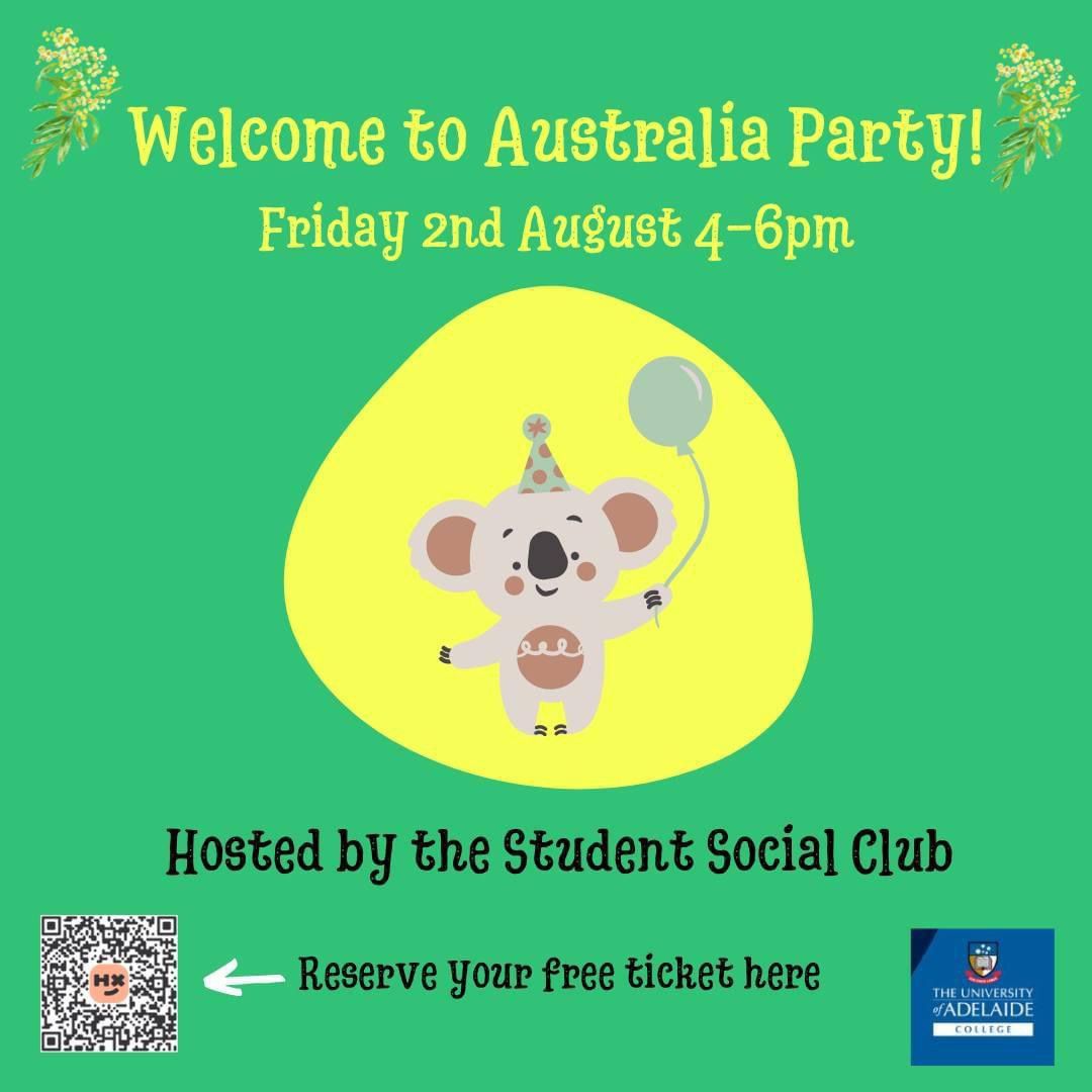 Welcome to Australia Party