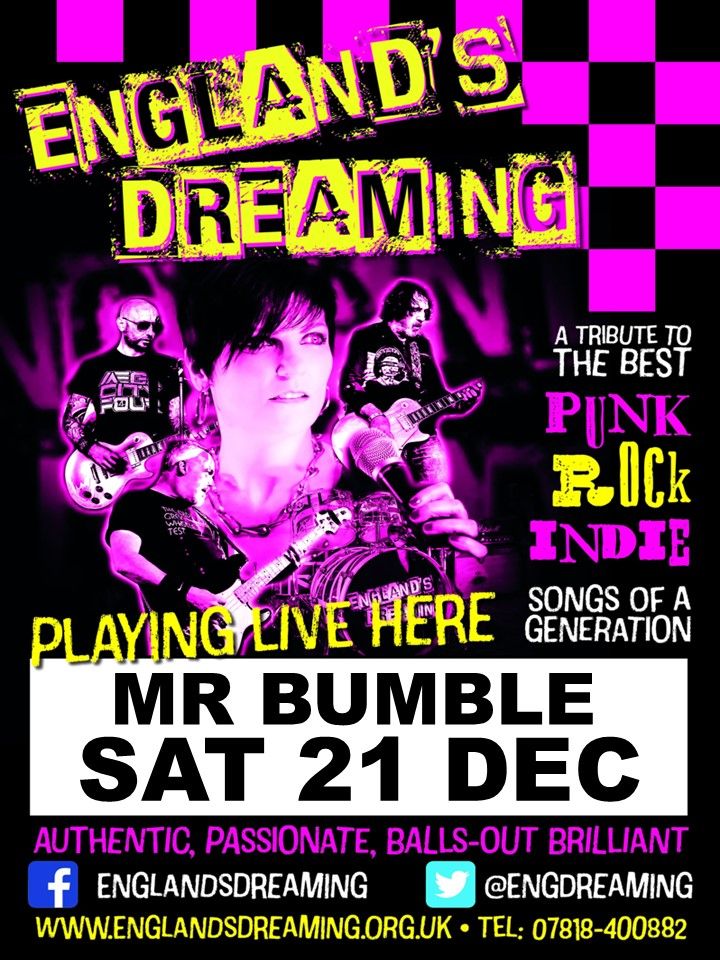 England's Dreaming Christmas Party at Mr Bumble!