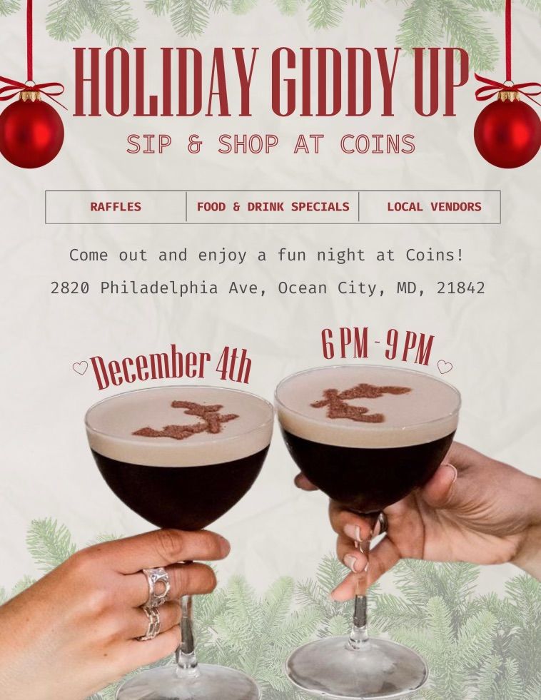 Holiday Giddyup Sip & Shop at Coins