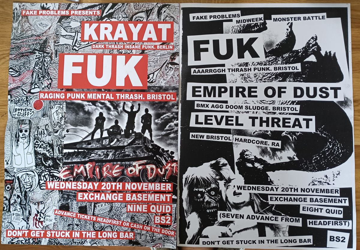 FUK KRAYAT +  EMPIRE OF DUST LEVEL THREAT EXCHANGE BASEMENT 