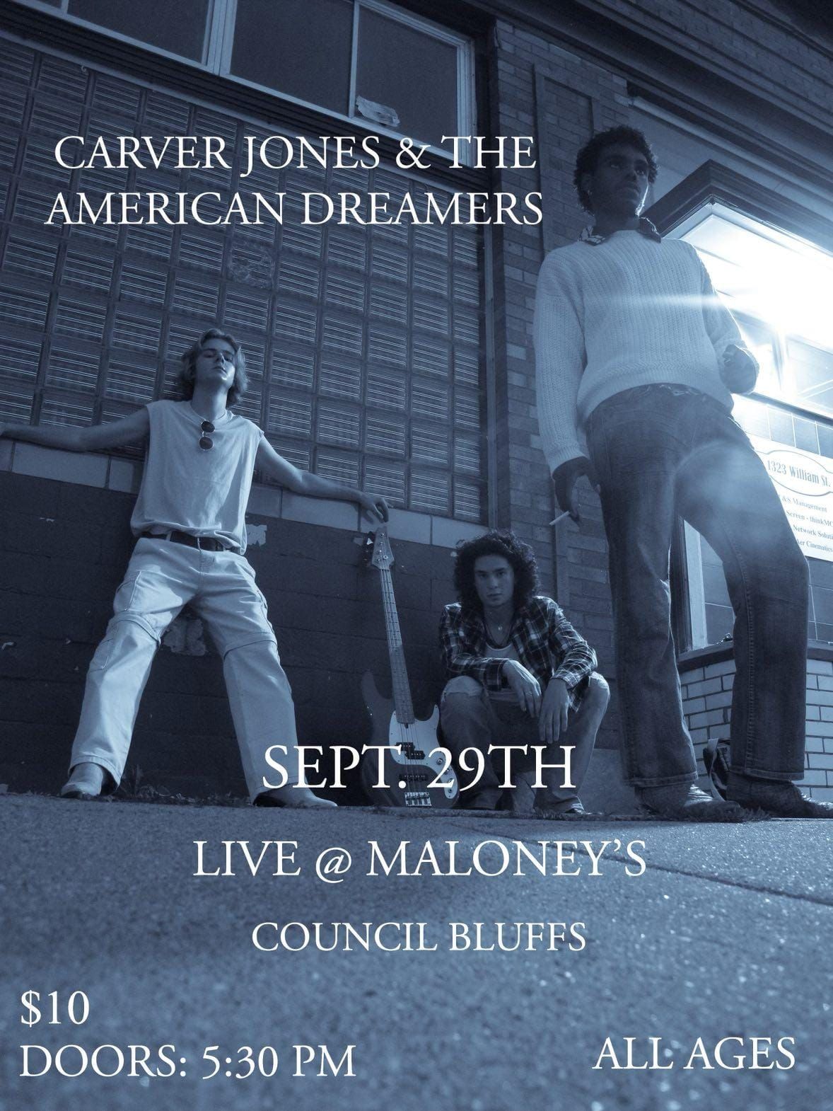 Carver Jones & The American Dreamers w\/ Penny Lane & The Dimes