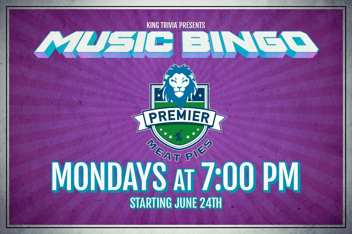 Music Bingo @ Premier Meat Pies