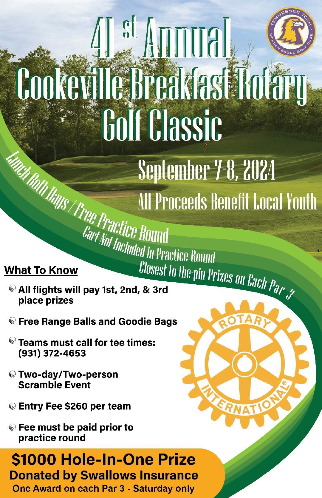 41st Annual Cookeville Breakfast Rotary Golf Classic