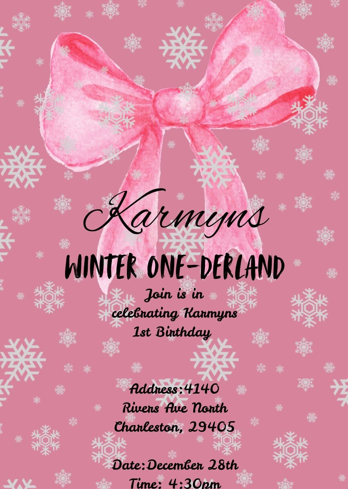 Karmyns 1st birthday 