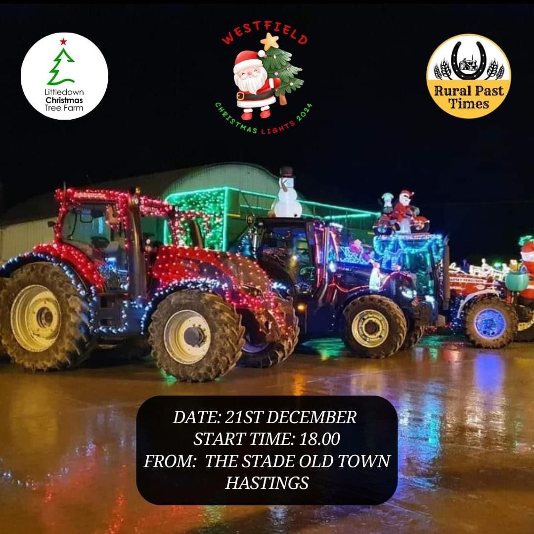 Christmas Tractor Run - Westfield Christmas Lights,Rural Past Times+Littledown Christmas Tree Farm