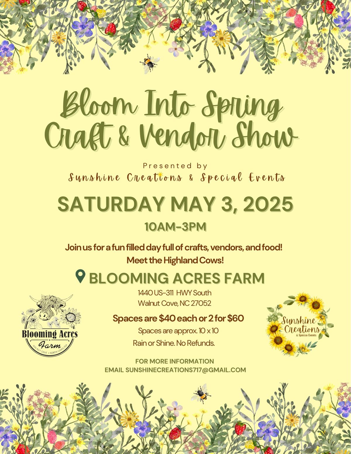 Bloom Into Spring Craft & Vendor Show 