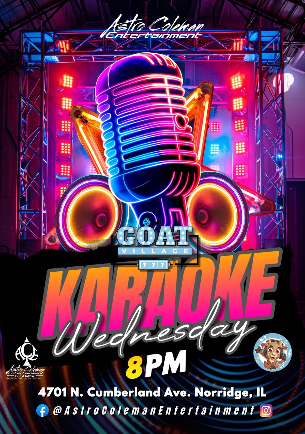 Karaoke at Goat Village Every Wednesday 