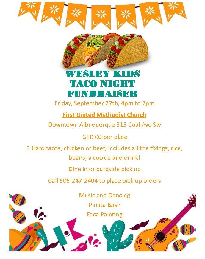 Wesley Kids Taco Night Fundraiser