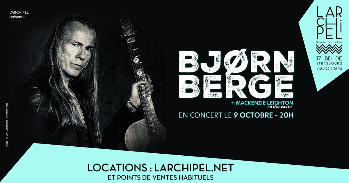 BJORN BERGE + MACKENZIE LEIGHTON - 09.10.2024 \/\/ CONCERT A L'ARCHIPEL, PARIS