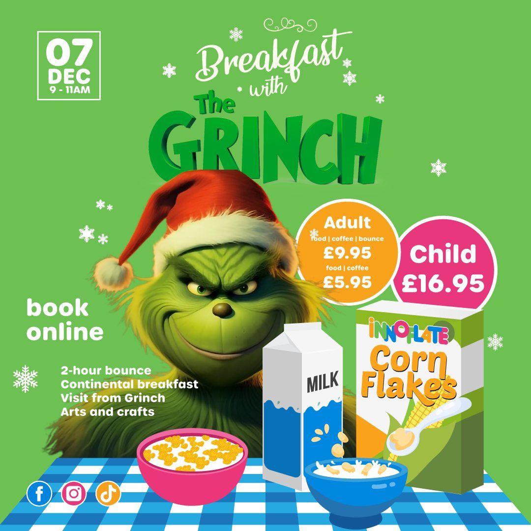 Breakfast with The Grinch \ud83c\udf84\ud83e\udd63