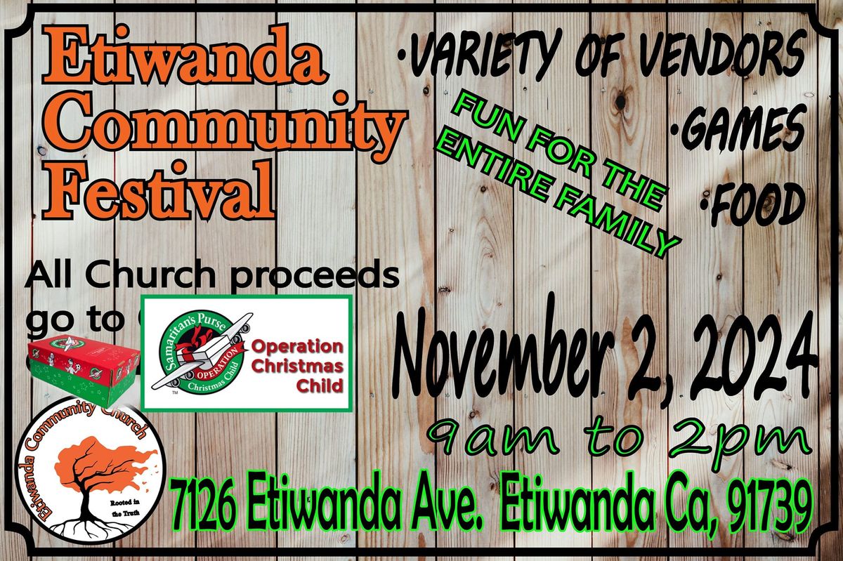 Annual Etiwanda Community Festival 