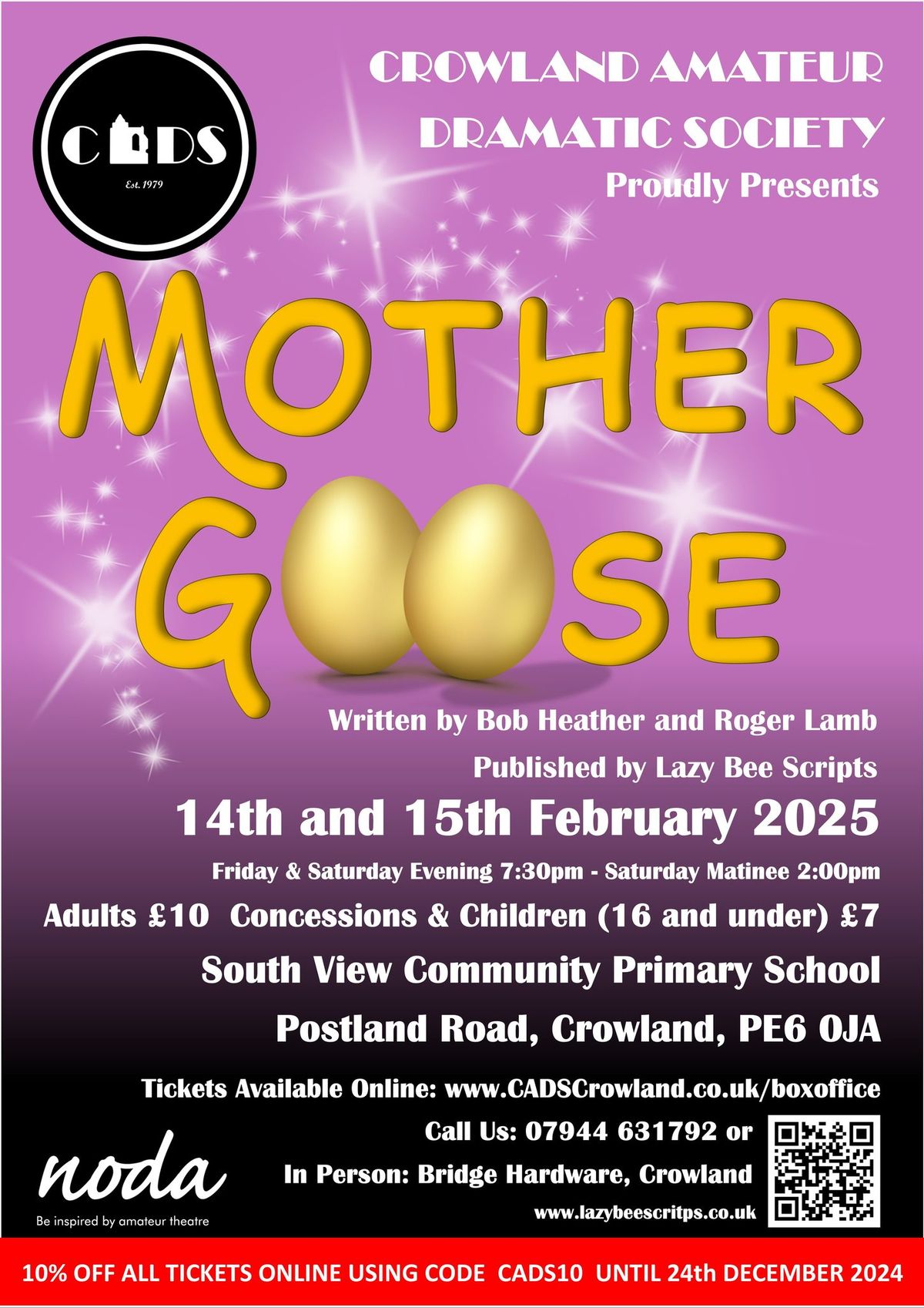 Mother Goose - Friday 14th - 19:30 