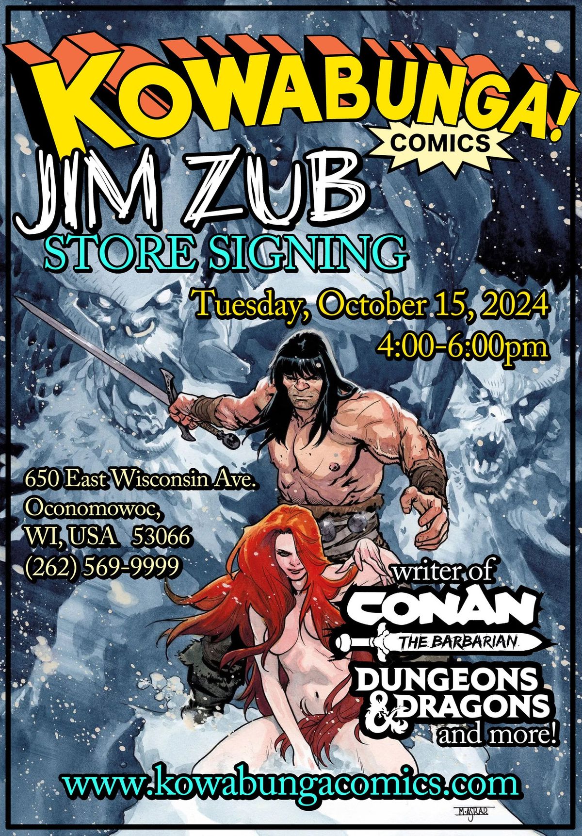 Jim Zub Signing at Kowabunga Comics!