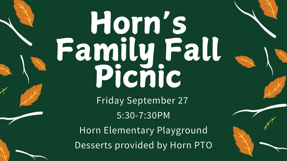 Horn\u2019s Family Fall Picnic