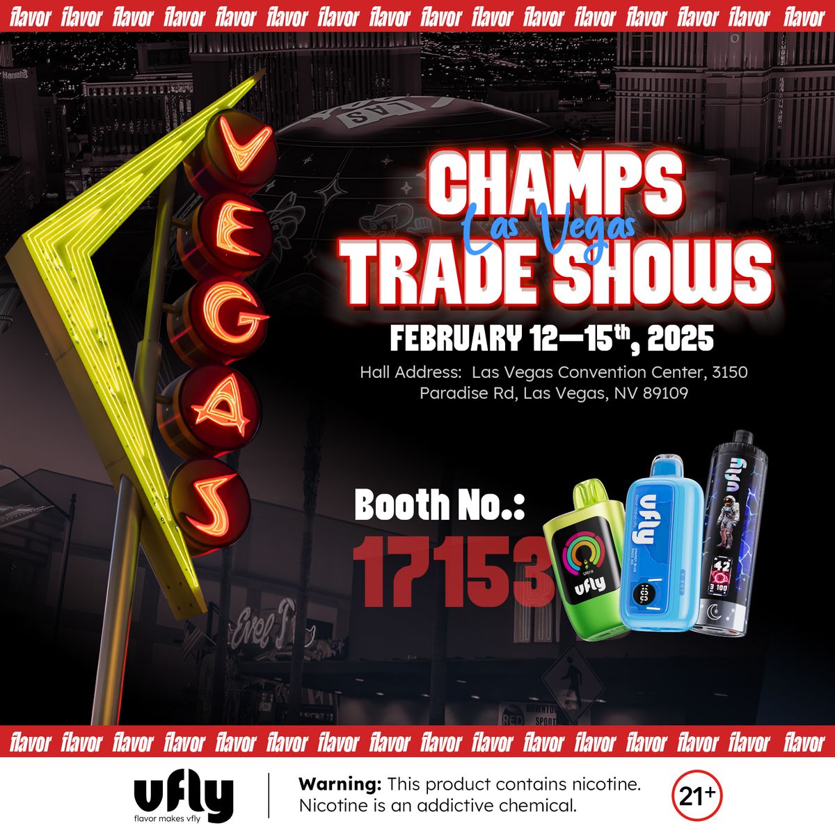 VFLY - CHAMPS TRADE SHOWS