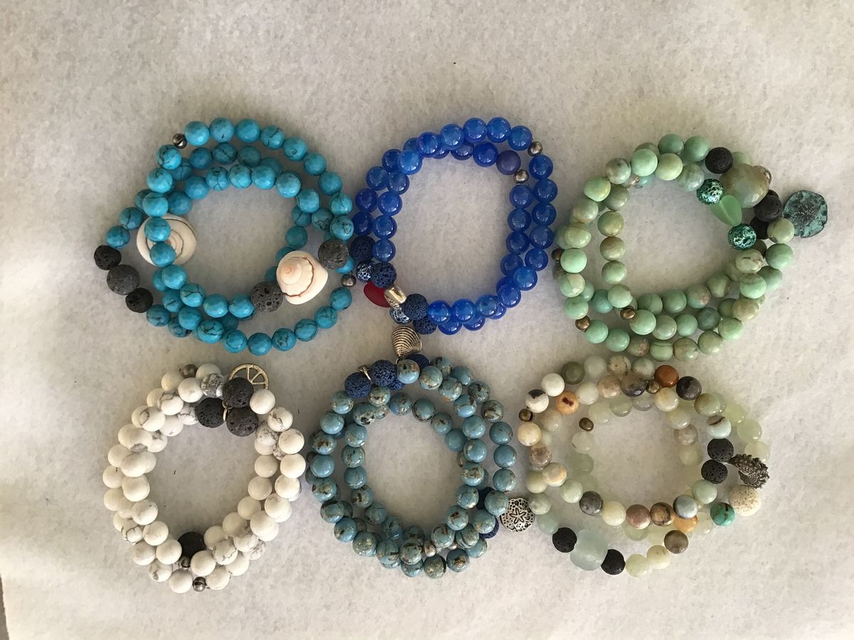 Semi-Precious Gemstone Class - TWO BRACELETS