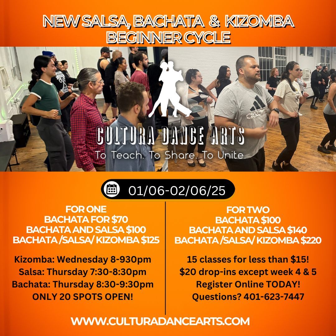 NEW SALSA, BACHATA & KIZOMBA CYCLE