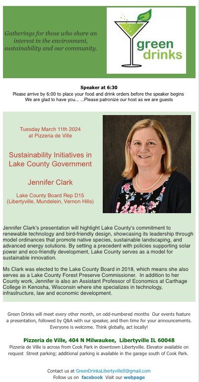 Sustainability Initiatives in Lake County Government by Jennifer Clark