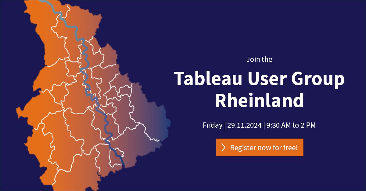 Tableau User Group Rheinland at 29th of November 2024