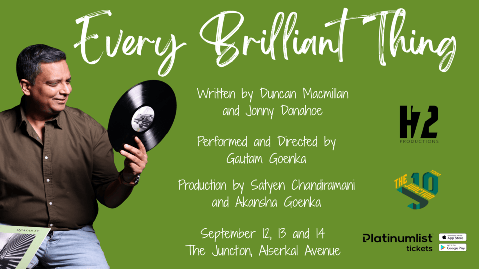 Every Brilliant Thing at The Junction in Dubai