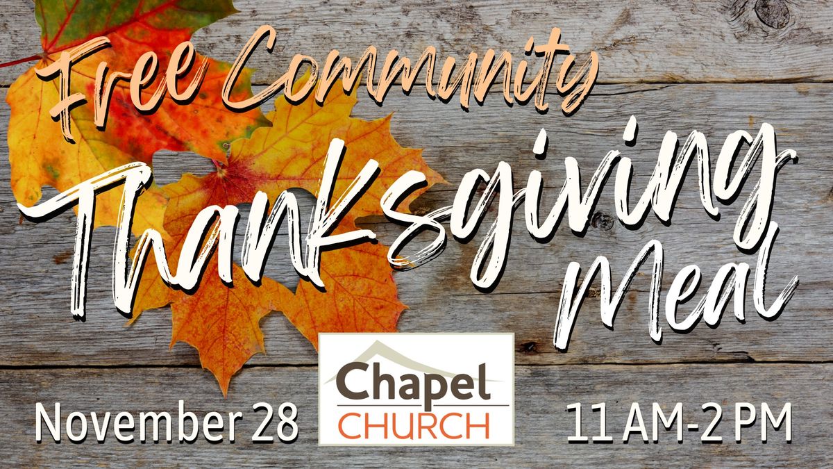 Free Community Thanksgiving Meal