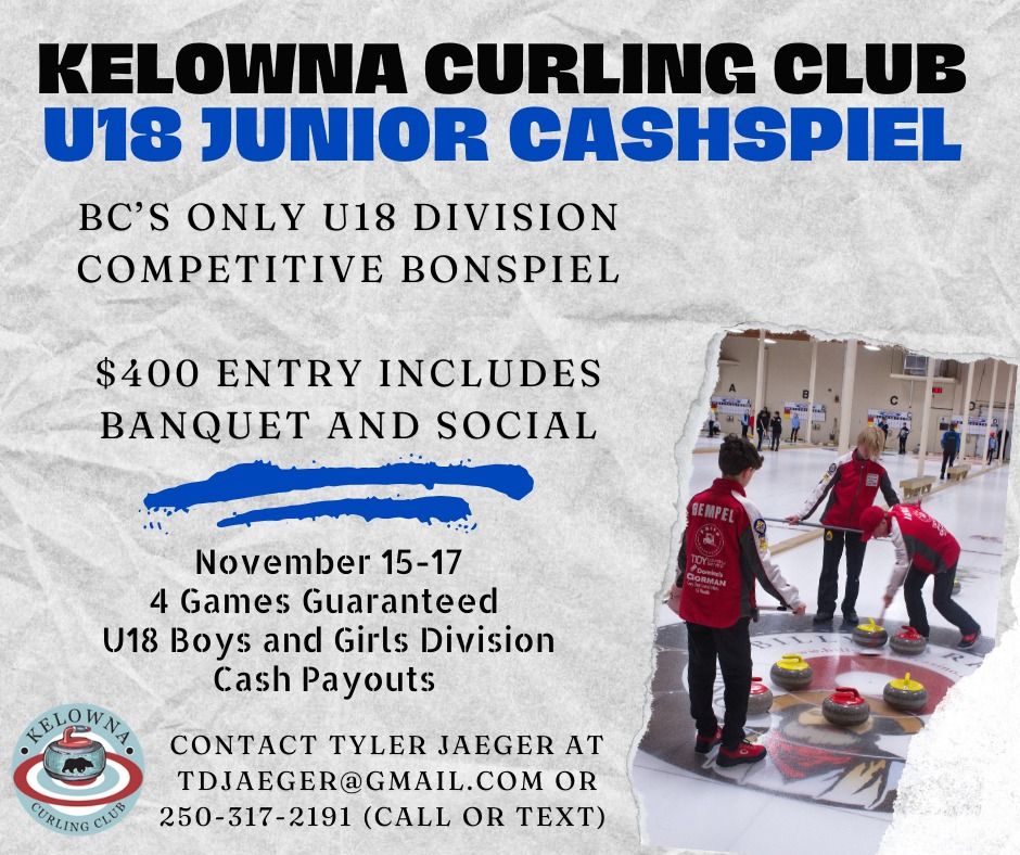 Boys and Girls spiel at your Kelowna Curling Club