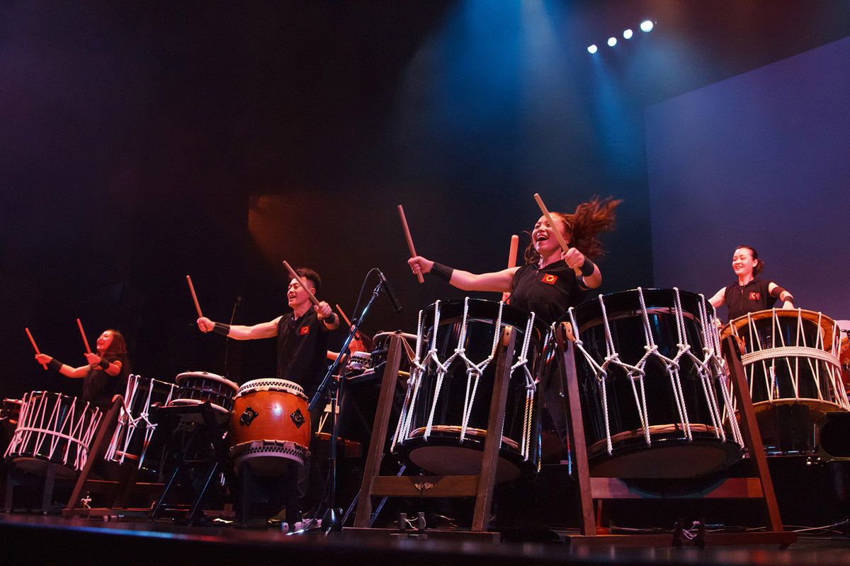 Bonten - Konzert der Taiko-Trommelgruppe aus Japan