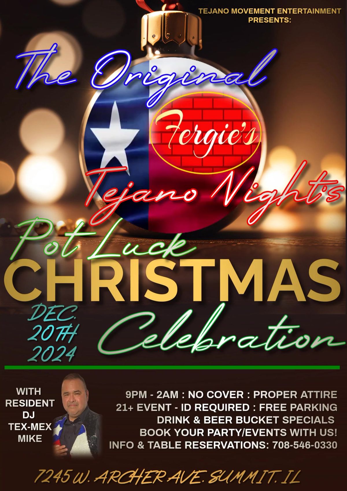 THE ORIGINAL TEJANO NIGHT'S CHRISTMAS CELEBRATION @ FERGIE'S!!!