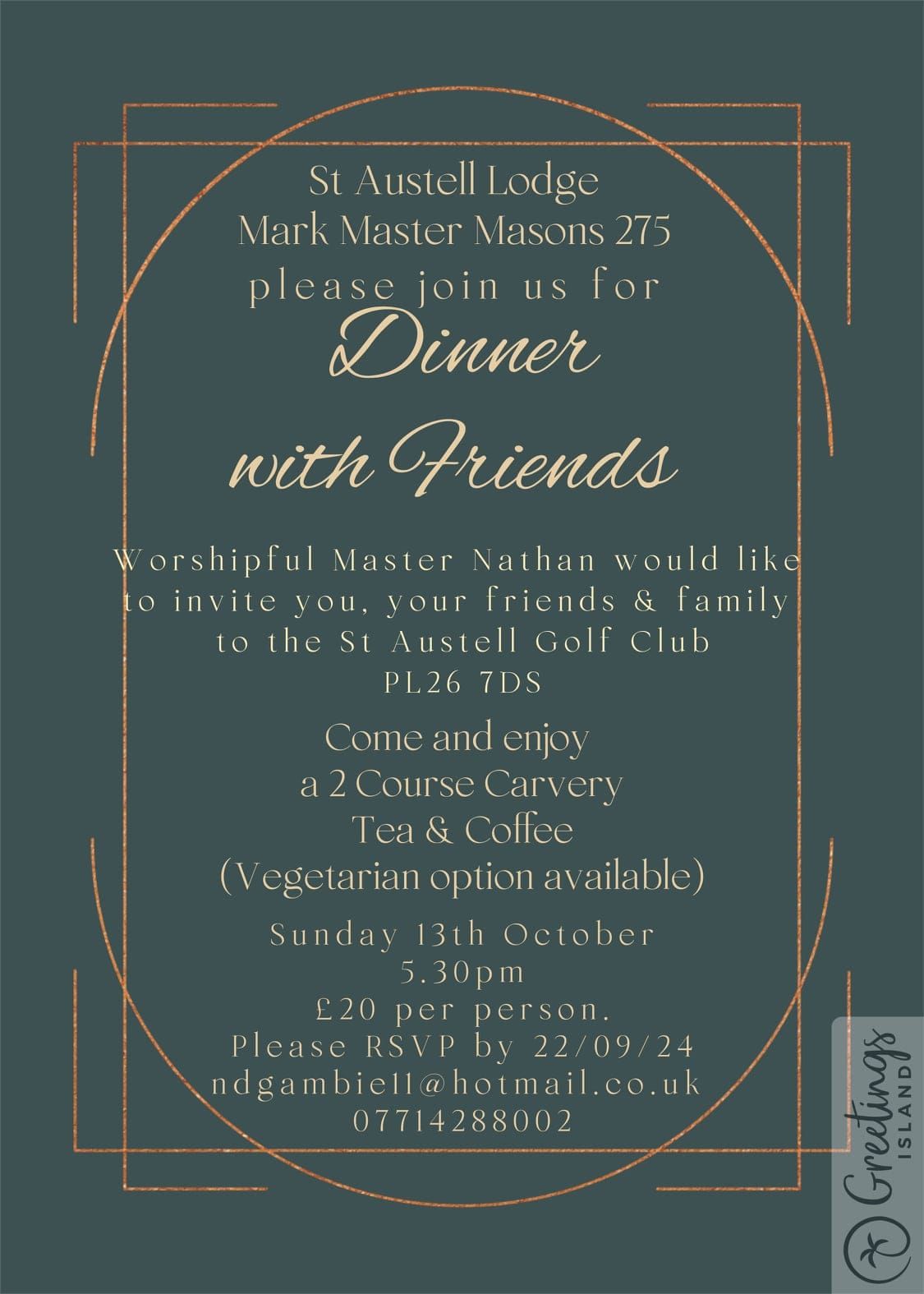 St Austell Mark Mason's Meal