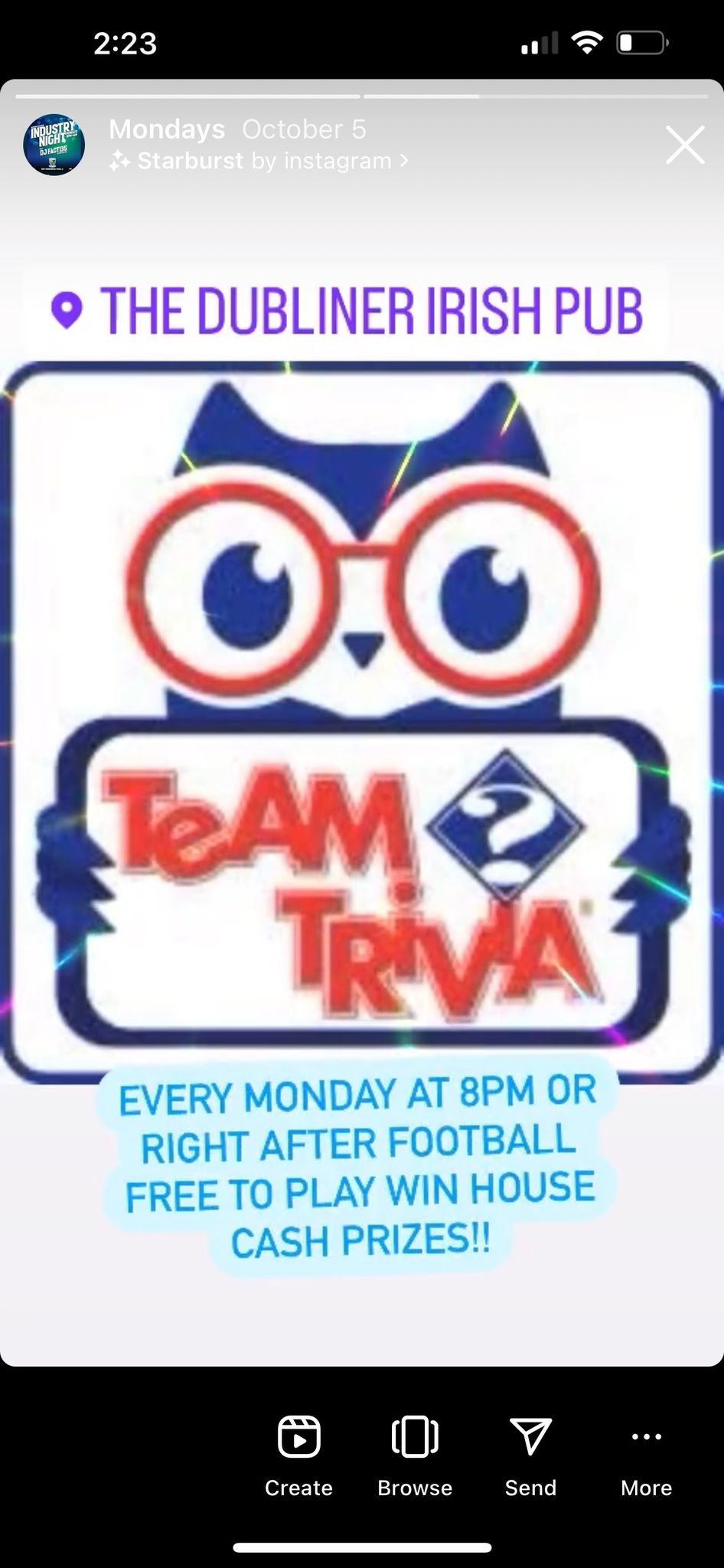 Live team trivia