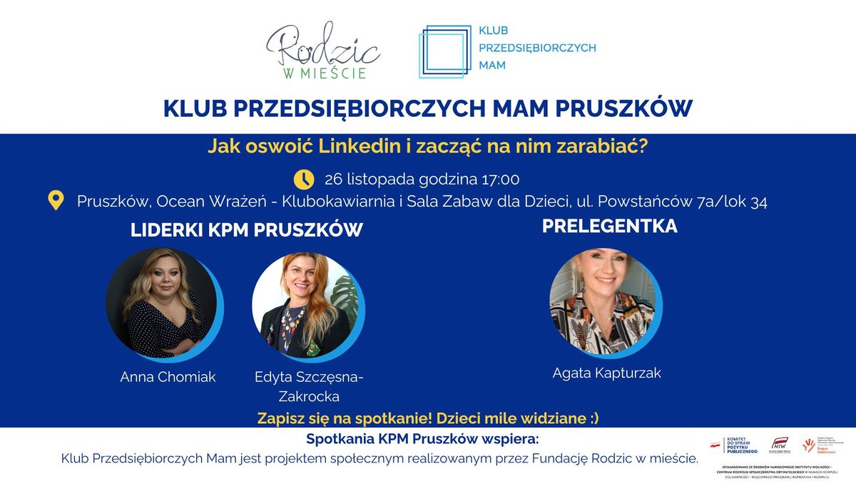 Klub Przedsi\u0119biorczych Mam Pruszk\u00f3w - 26.11.2024