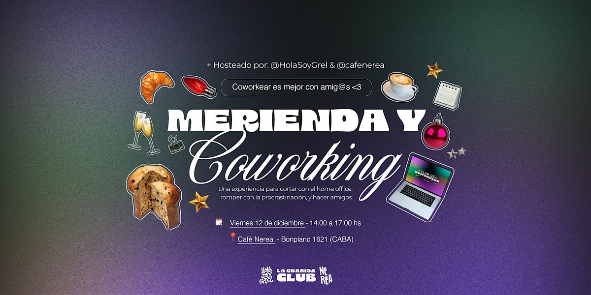 Merienda y Coworking - Diciembre