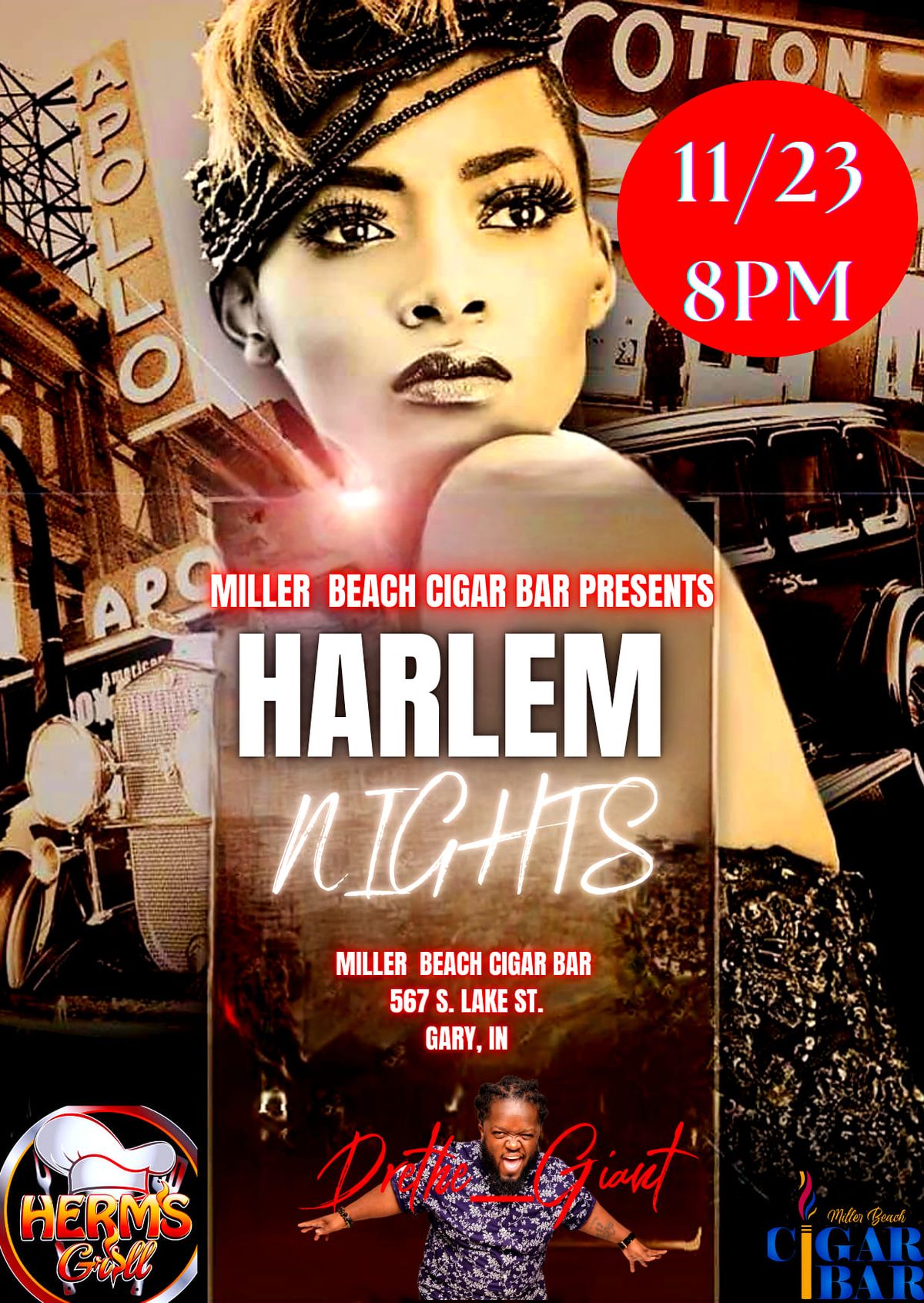 Miller Beach Cigar Bar Presents: Harlem Nights