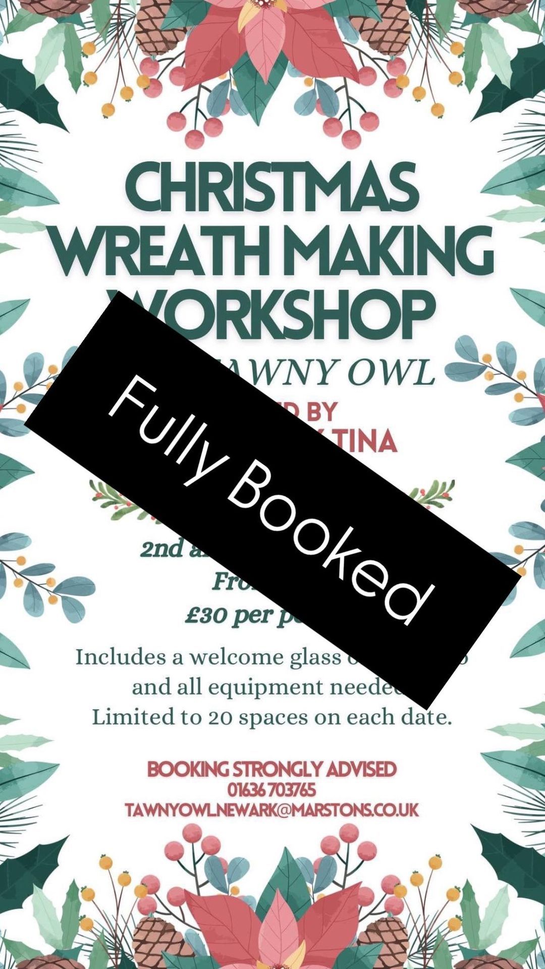 Wreath Making \ud83c\udf84 - FULLY BOOKED