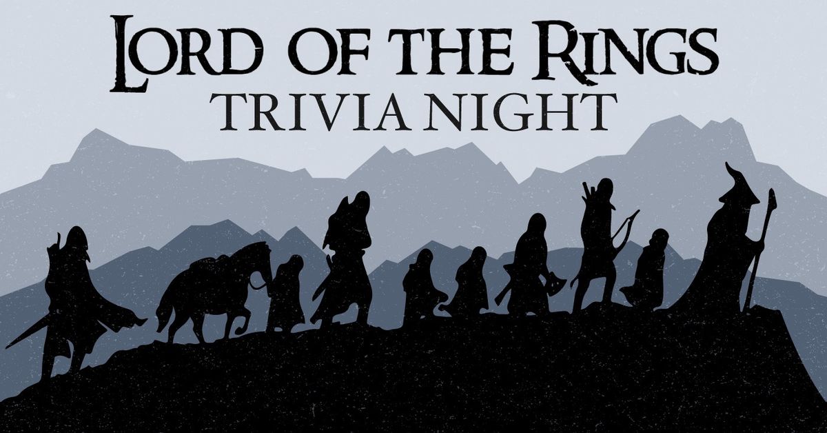 Lord of the Rings Trivia at Smoke & Donuts