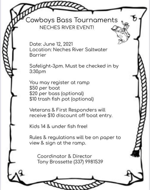 NECHES RIVER EVENT!