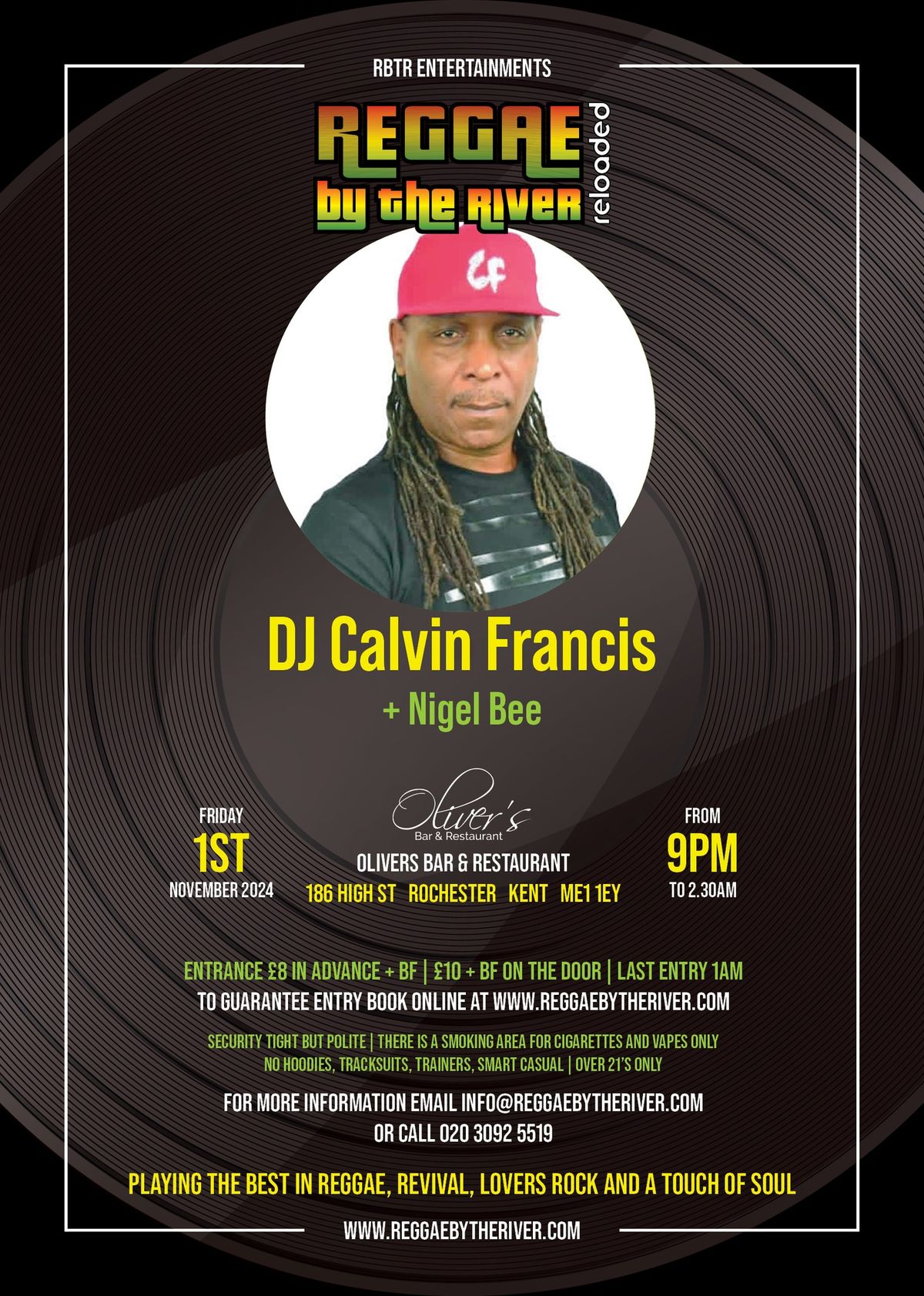 Reggae By the River with a touch of RnB with Calvin Francis and Nigel Bee