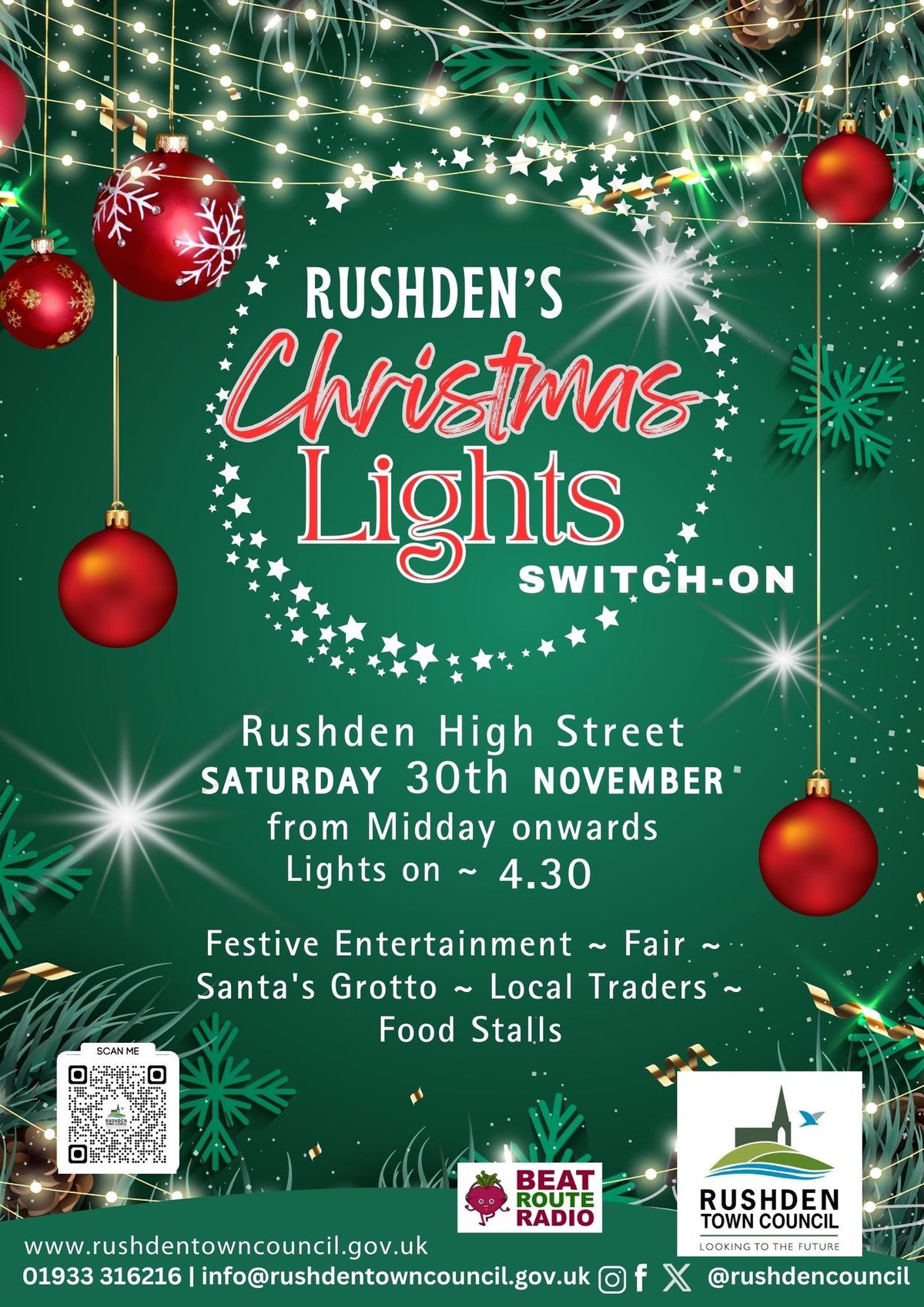 Rushden Christmas Lights Switch On