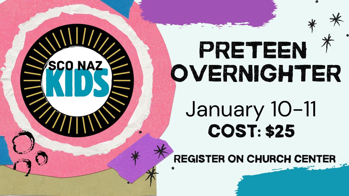 SCO Naz District Preteen Overnighter 