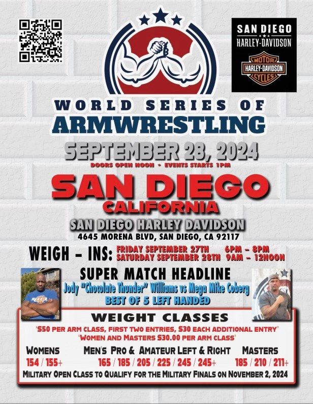 World Series Of Arm Wrestling at san Diego Harley-Davidson 