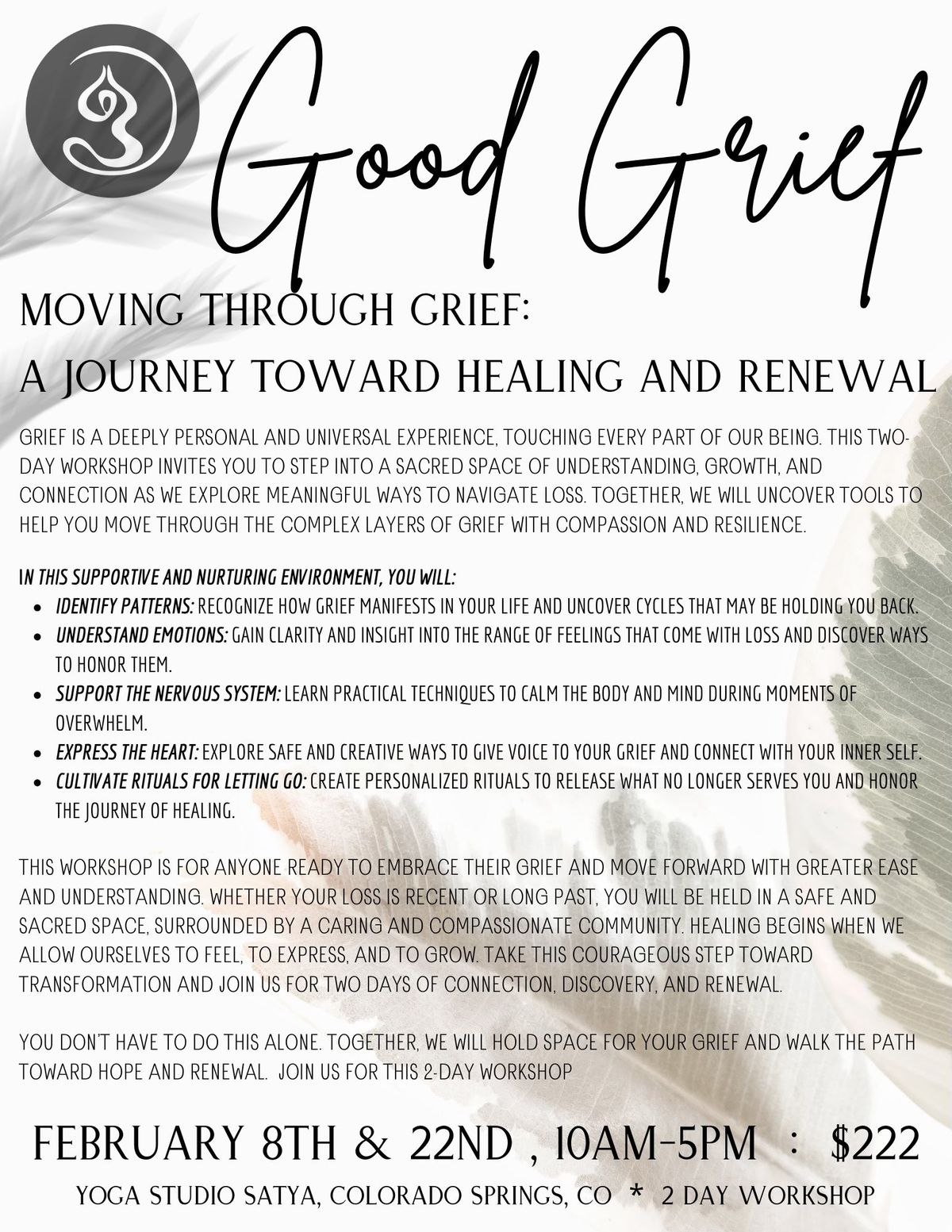 Good Grief : A Journey Toward Healing & Renewal