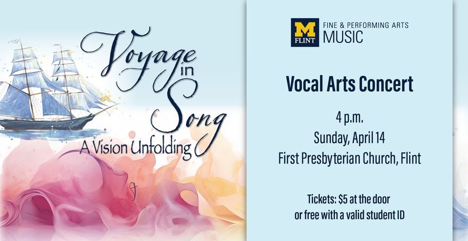 Vocal Arts Concert - Voyage in Song: A Vision Unfolding