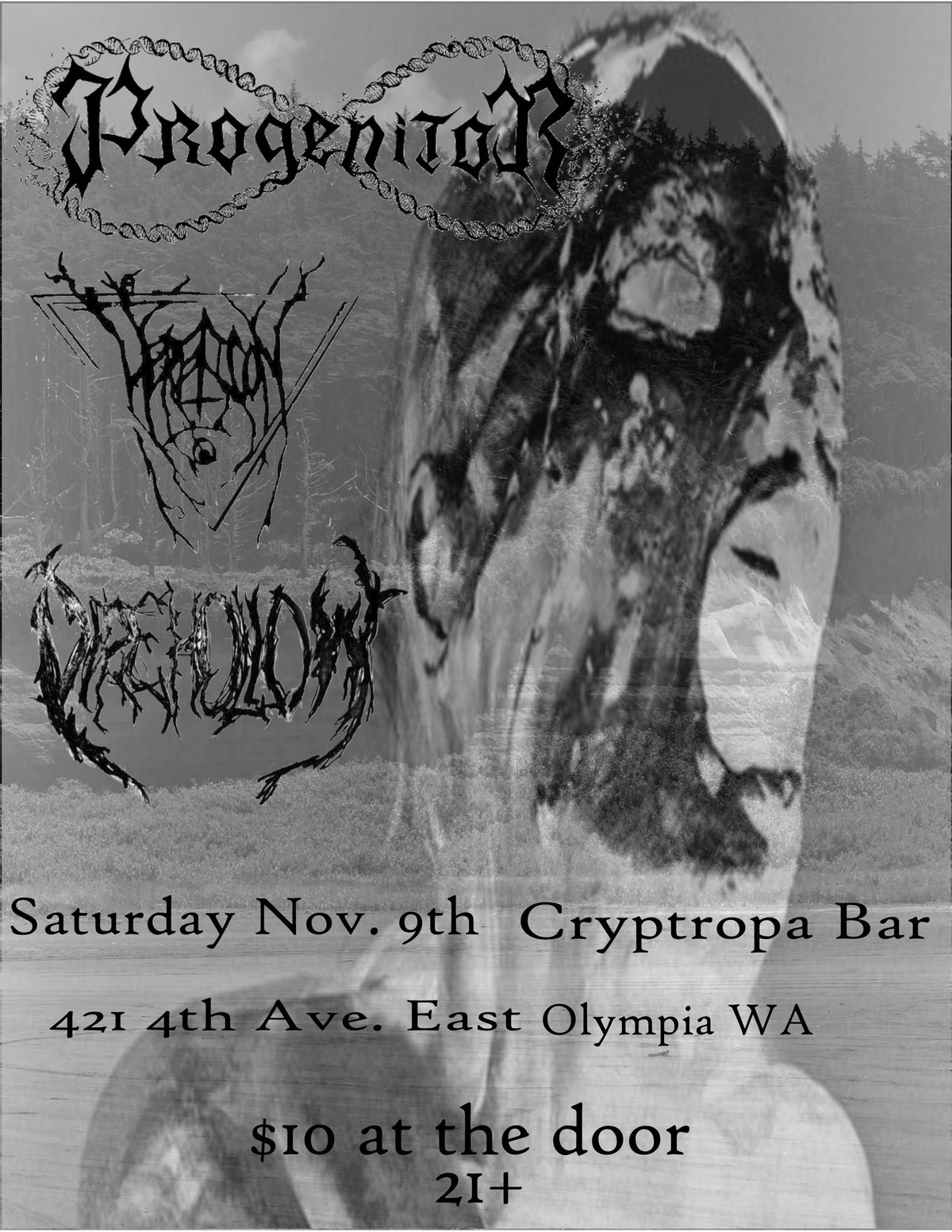 Progenitor, Hereticon, Dire Hollow @ The Crypt