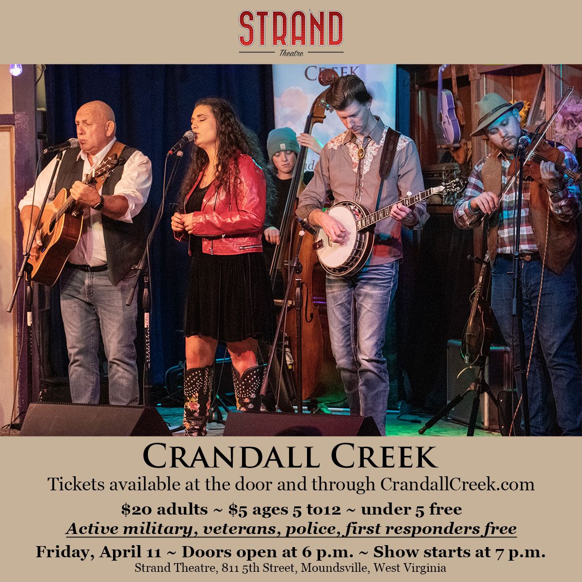 Crandall Creek @ Strand Theatre Moundsville WV