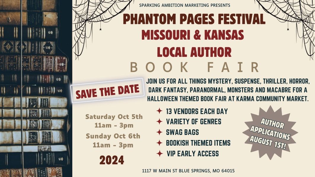 Phantom Pages Festival - Missouri & Kansas Local Author Book Fair