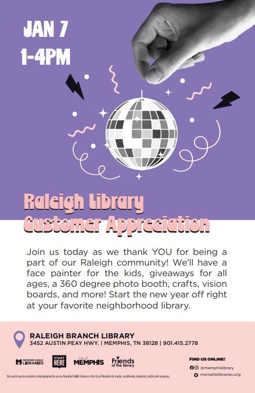 Raleigh Library Customer Appreciation