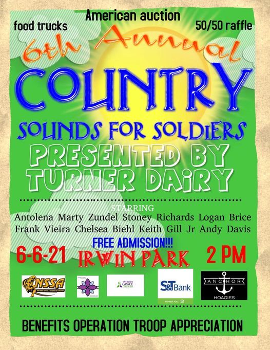 6th Annual Country Sounds For Soldiers Benefit Concert, Irwin Park, 6