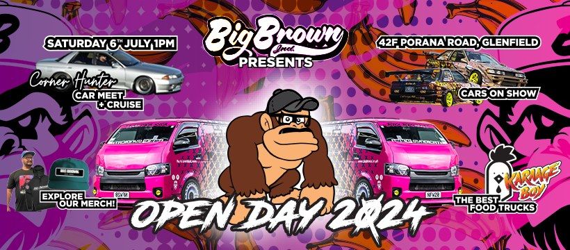 Annual OPEN DAY ft the notorious Corner Hunter CAR MEET
